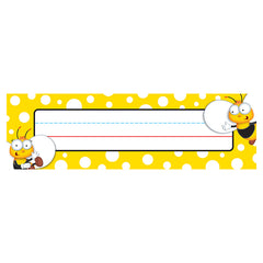 Buzz-Worthy Bees Nameplates, Grades PK-5, Pack of 36