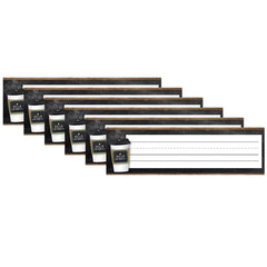 Industrial Cafe Nameplates, 36 Per Pack, 6 Packs