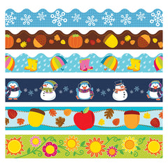 Seasonal Border Set, 6 Assorted Packs