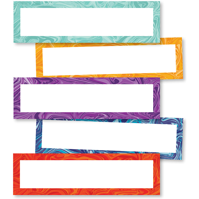 Marble Swirl Magnetic Labels, Pack of 20