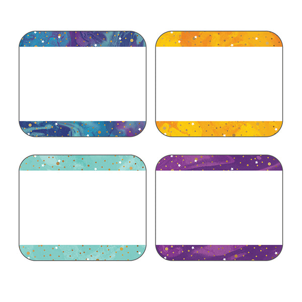 Galaxy Name Tags, 3" x 2.5", Pack of 40