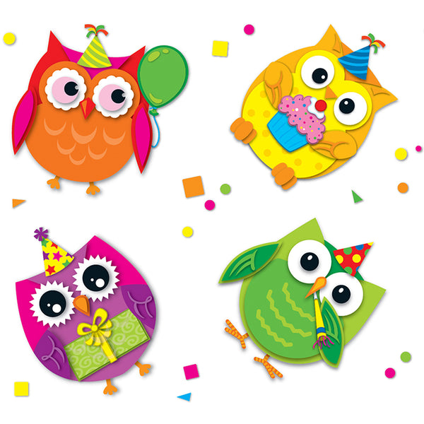 Celebrate with Colorful Owls