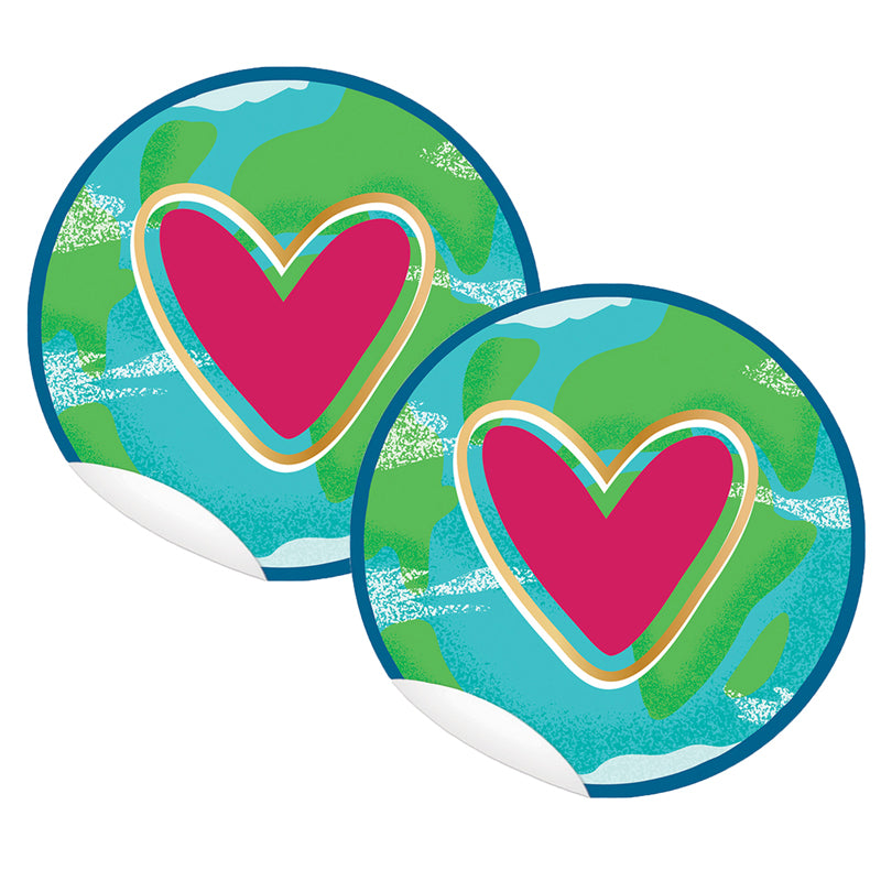 One World 5" Floor Decals Stickers, 10 Per Pack, 2 Packs