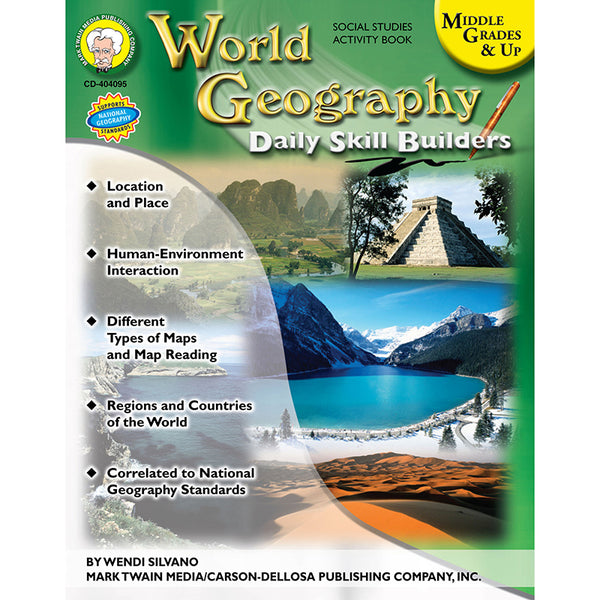 World Geography Resource Book, Grade 6-12, Paperback