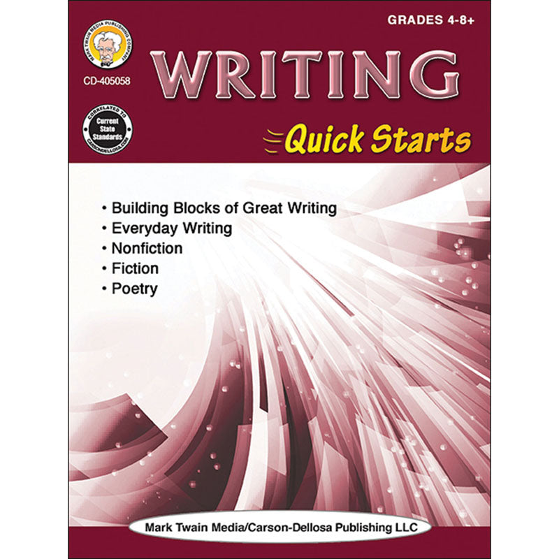 Writing Quick Starts Workbook, Grade 4-12, Paperback