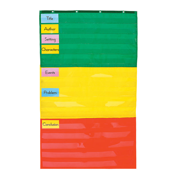 Adjustable Pocket Chart, 33.75" x 55.5"