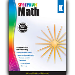 Math Workbook, Grade K, Paperback