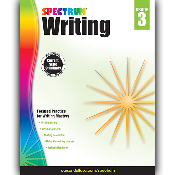 Writing Workbook, Grade 3, Paperback