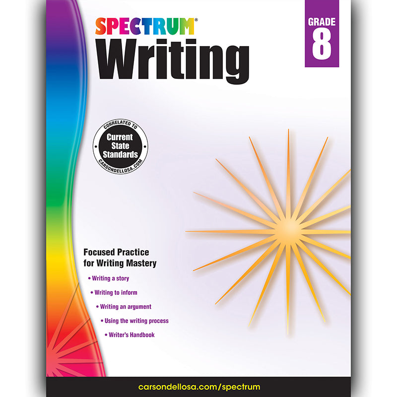 Writing Workbook, Grade 8, Paperback