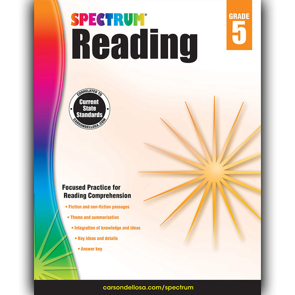 Reading Workbook, Grade 5, Paperback