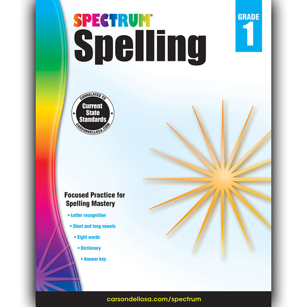 Spelling Workbook, Grade 1, Paperback