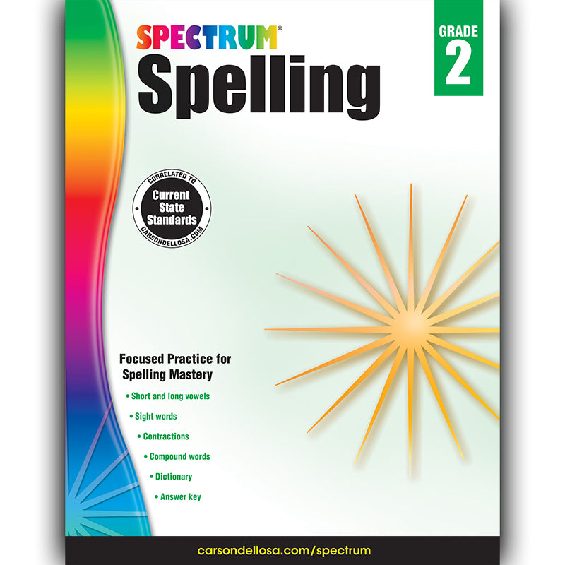 Spelling Workbook, Grade 2, Paperback