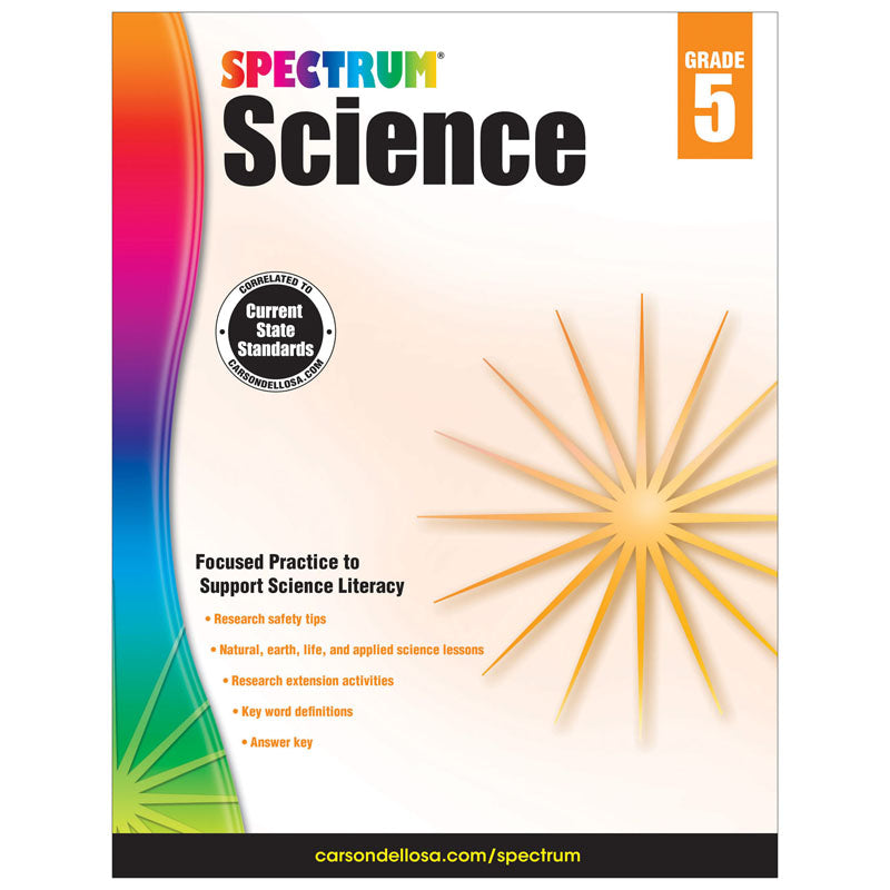 Science Workbook, Grade 5, Paperback