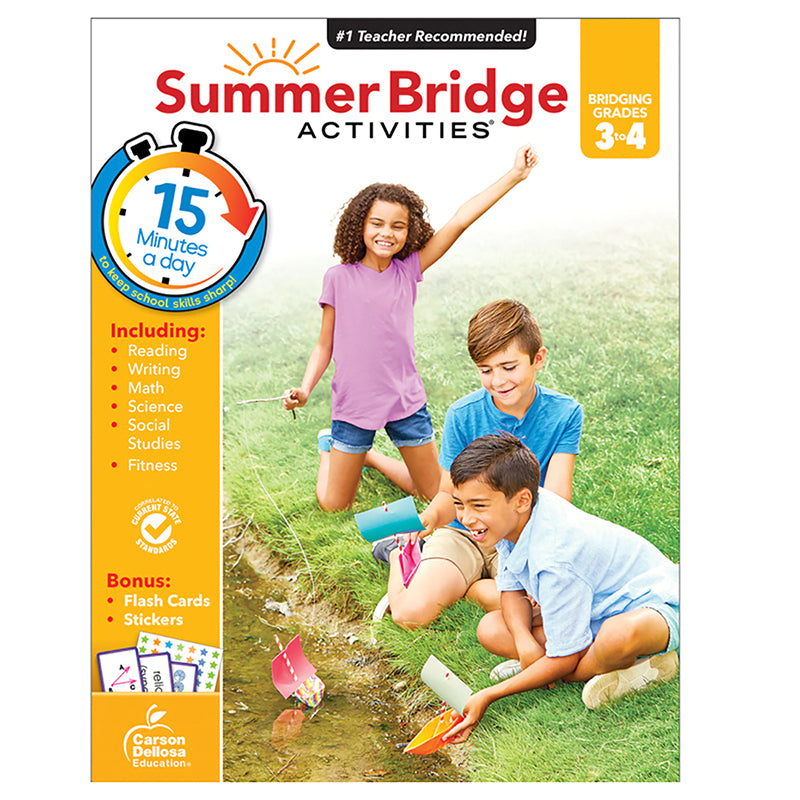 Summer Bridge Activities® Workbook, Grade 3-4, Paperback