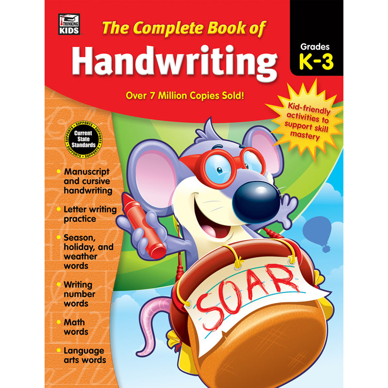 The Complete Book of Handwriting Workbook, Grade K-3, Paperback