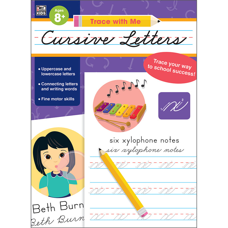 Cursive Letters Activity Book Grade 2-5