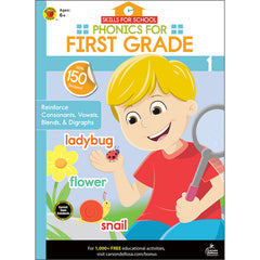 Phonics for First Grade Activity Book, Grade 1, Paperback