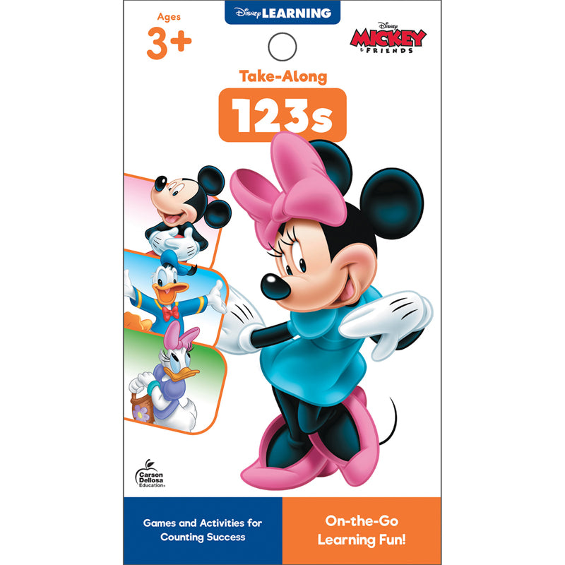 My Take-Along Tablet: Mickey & Friends 123s Activity Pad, Grade PK-1, Paperback