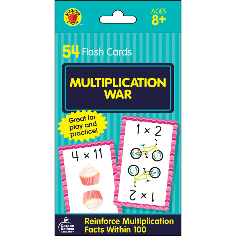 Multiplication War Flash Cards