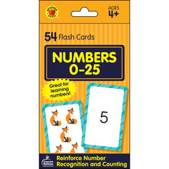 Numbers 0-25 Flash Cards