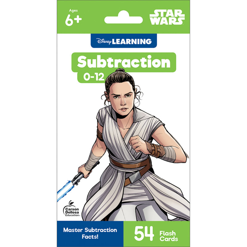 Star Wars Subtraction 0-12 Flash Cards, Grade 1-3