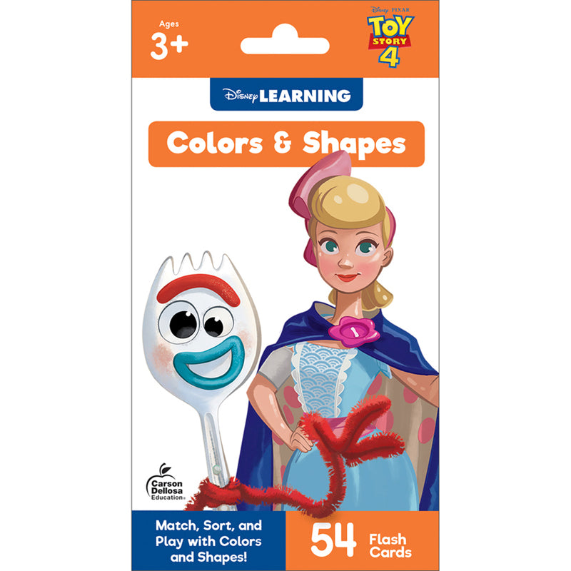 Toy Story 4 Colors and Shapes Flash Cards, Grade PK-1