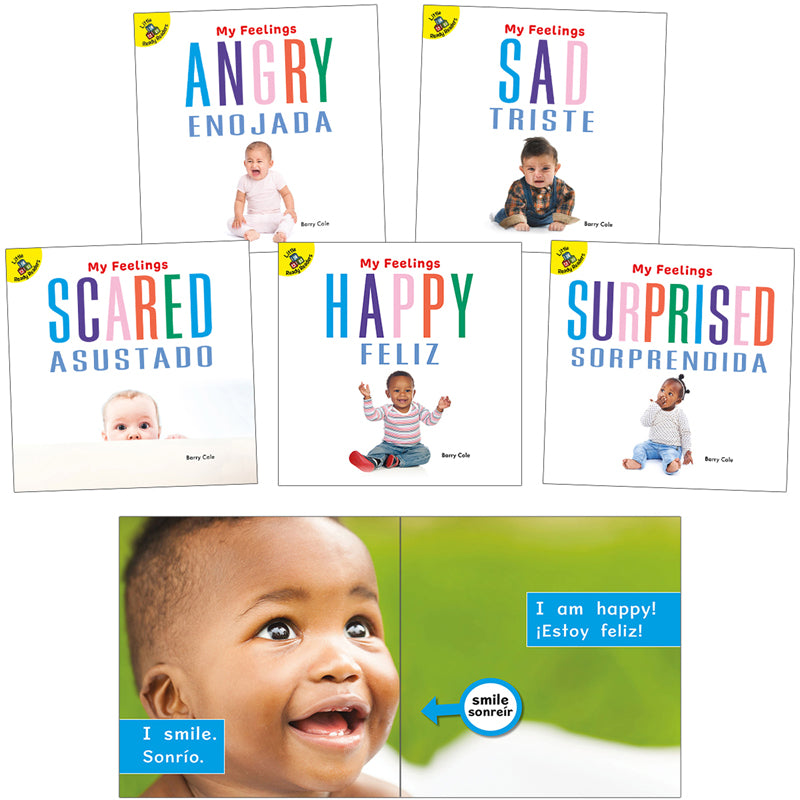 My Feelings Bilingual Board Books, Set of 5