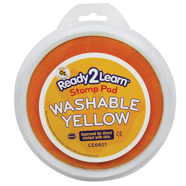 Jumbo Circular Washable Stamp Pad - Yellow