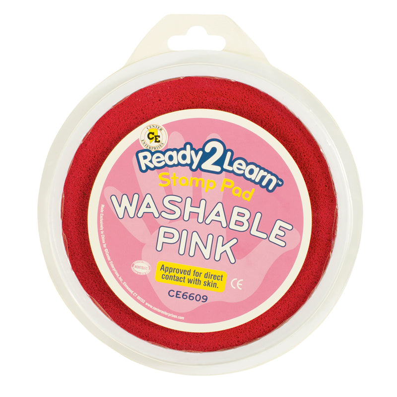 Jumbo Circular Washable Stamp Pad - Pink