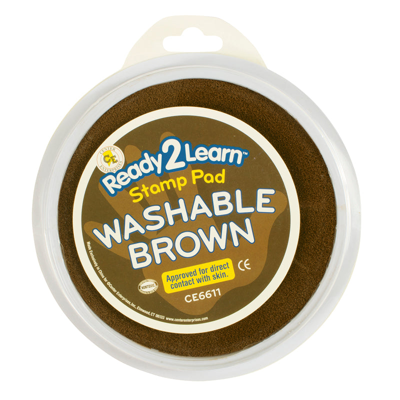 Jumbo Circular Washable Stamp Pad - Brown