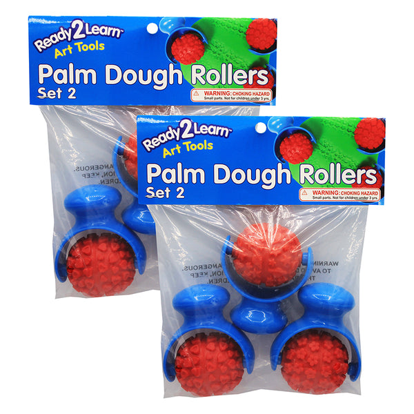 Palm Dough Rollers Set 2, 3 Per Set, 2 Sets