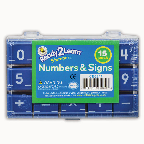 Number and Sign Stamps - Small - Set of 15