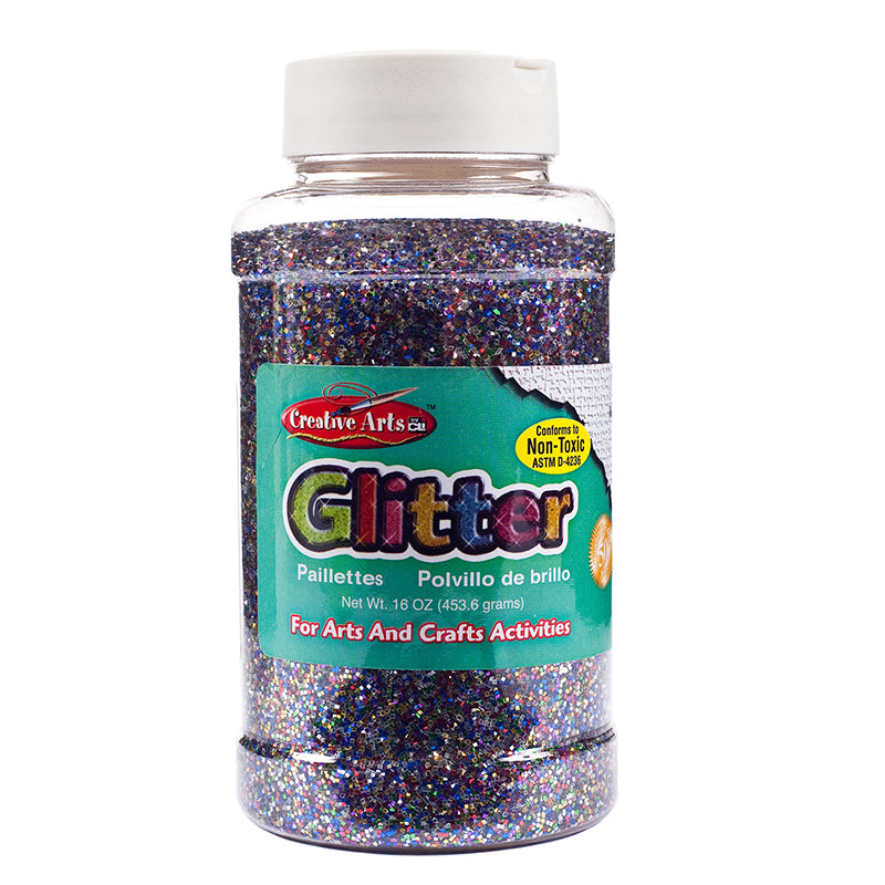 Creative Arts by Charles Leonard Glitter, 16 oz. Bottle, Multi-Color