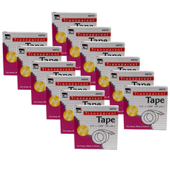 Tape - Transparent - 3/4" Wide x 1296" - 1" Core - 12 Rolls