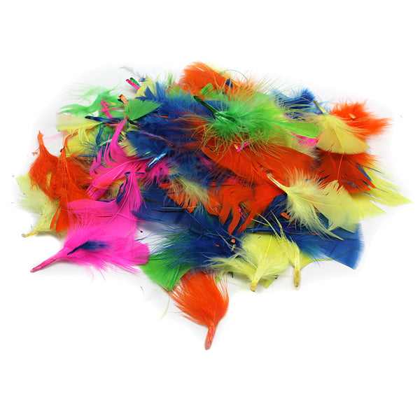 Turkey Feathers, Hot Colors, 14g Bag