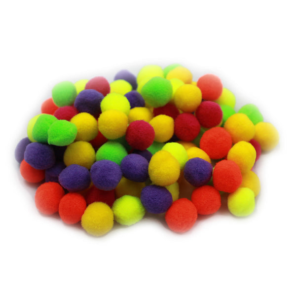 Creative Arts™ Pom-Poms, 1/2", Hot Colors, Pack of 100