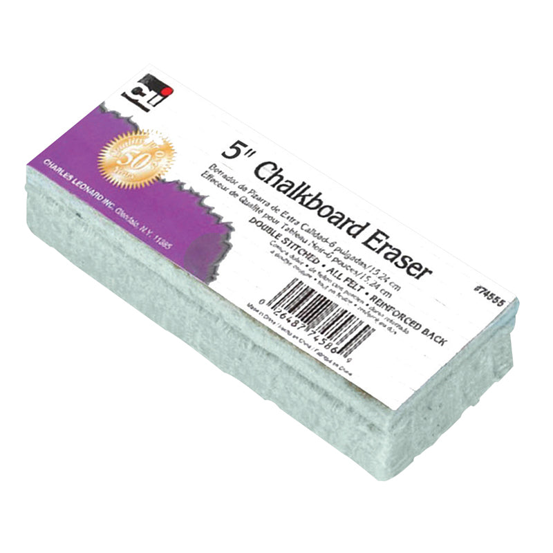 Standard Chalkboard Eraser, 5-Inch