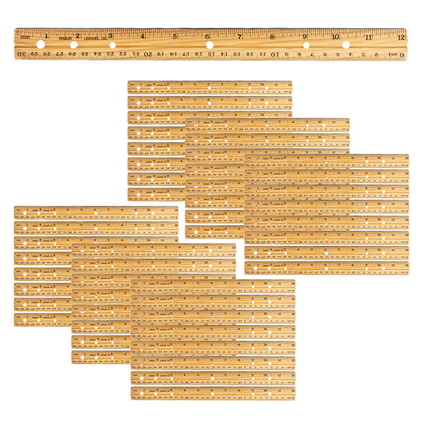 Economy Wood Ruler, Pack of 48