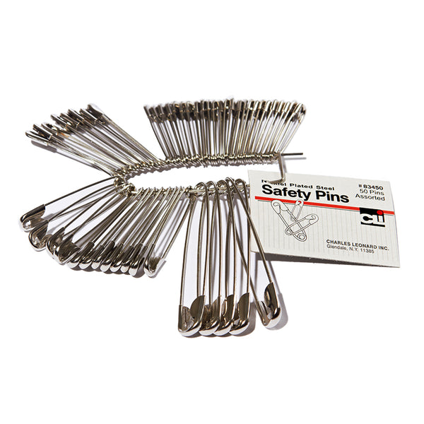 Safety Pins, Assorted Sizes, Pack of 50