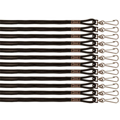 Lanyards, Black, Pack of 12