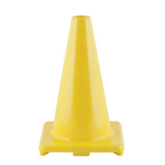 Hi-Visibility Flexible Vinyl Cone, weighted, 12", Yellow