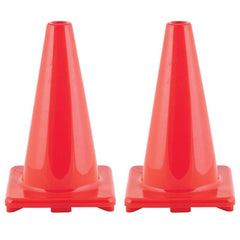 Hi-Visibility Flexible Vinyl Cone, 18" Orange, Pack of 2