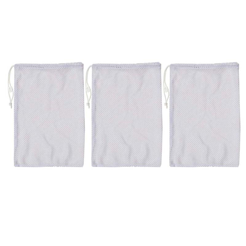 Equipment Bag, Mesh, 24" x 36", White, Pack of 3