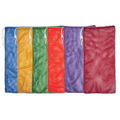 Mesh Equipment Bag, 24" x 48", Assorted Colors, Pack of 6