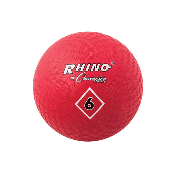 Playground Ball, 6", Red