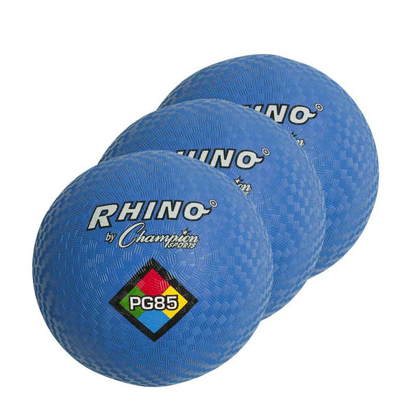 Playground Ball, 8-1/2", Blue, Pack of 3