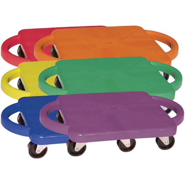 Plastic Standard Scooter Set with Handles, Set of 6