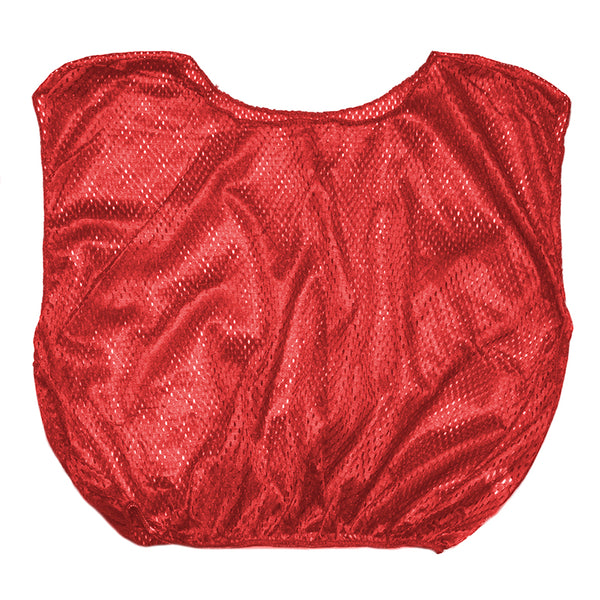 Practice Scrimmage Vest, Adult, Red, Pack of 12