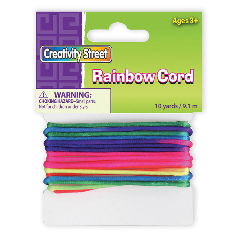 Rainbow Non-Elastic Cord, 10 yds