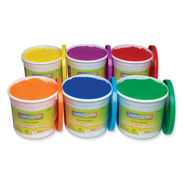 Modeling Dough, 6 Assorted Colors, 3.3 lb. Per Color, 6 Pieces